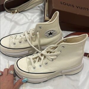 Converse Women's Cream High-Top Sneakers